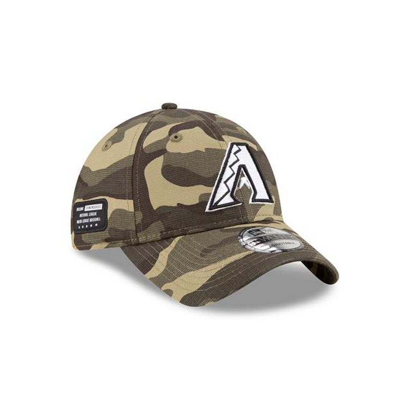 MLB Arizona Diamondbacks Armed Forces Weekend 9Twenty Adjustable (QWR9981) - Green New Era Caps